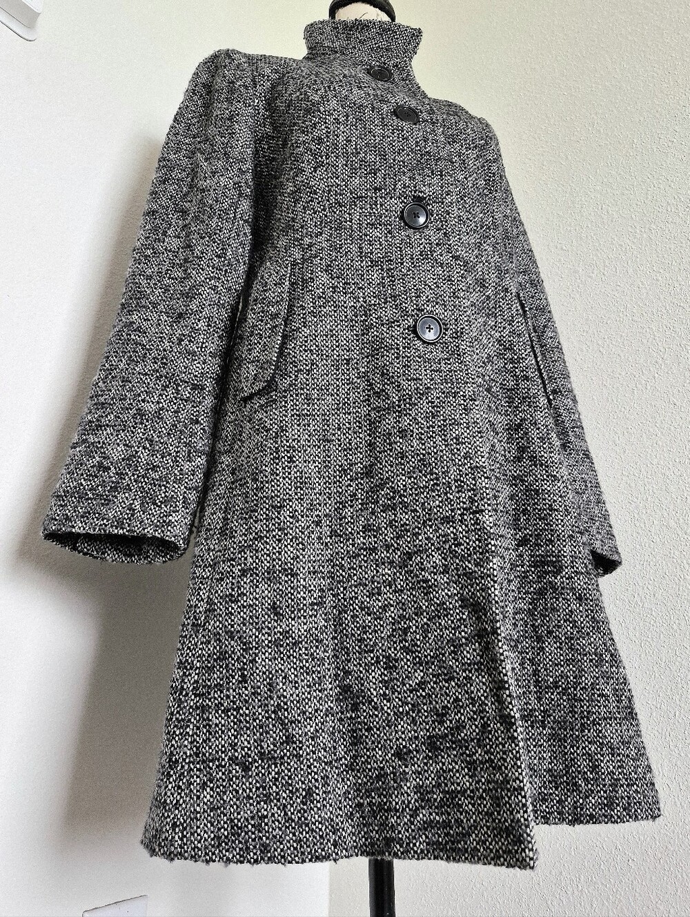J. Crew B&W Tweed Peacoat, 10 - Picture 5 of 15